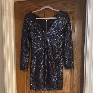 Sequin Black Dress